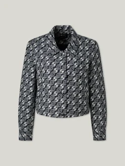 Jacke mit Allover-Print
