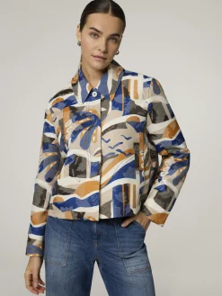 Jacke mit Allover-Print