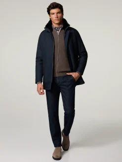 Jacke mit Fellkragen