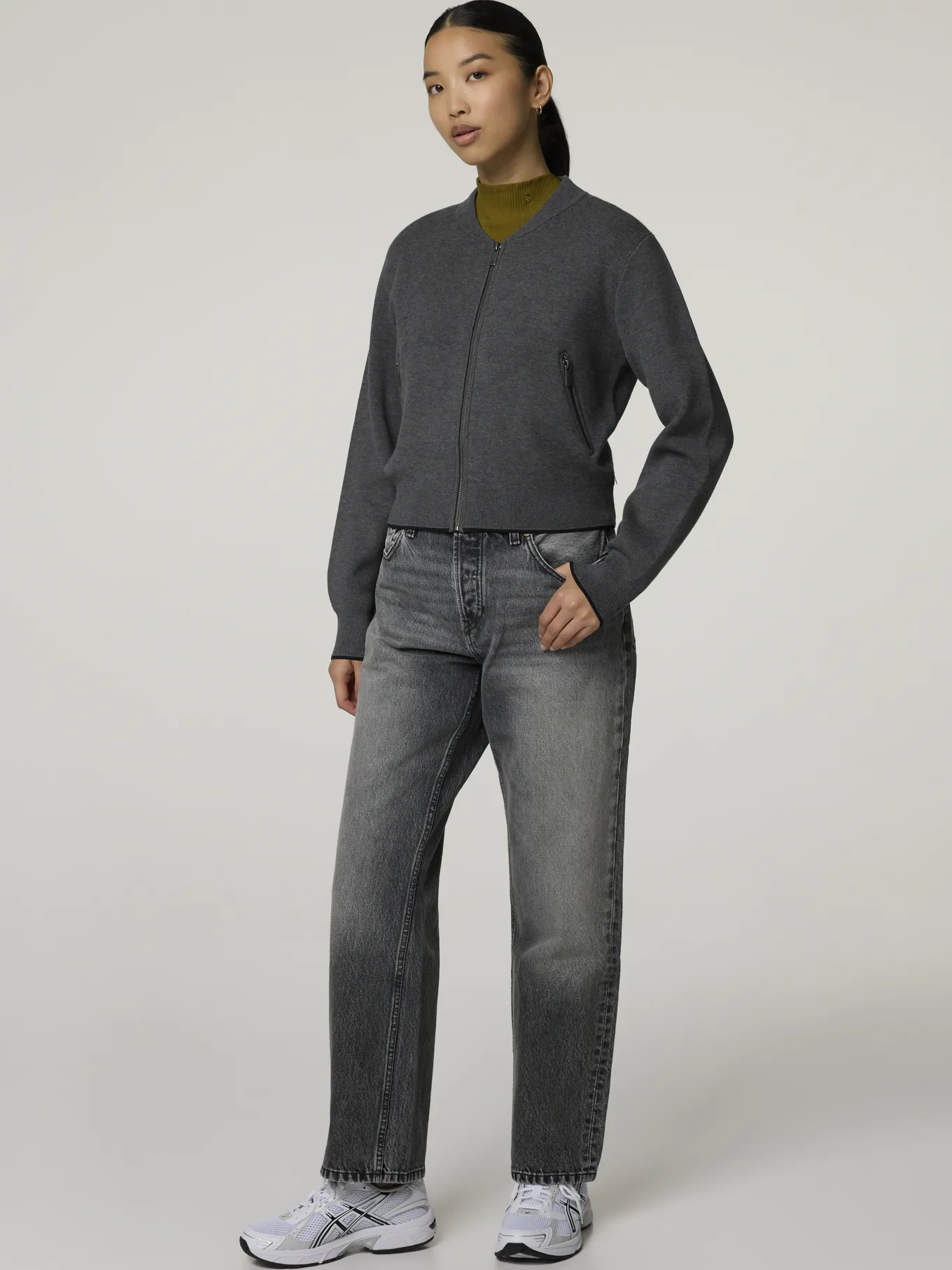 Jeans Easy Straight Crop Fit