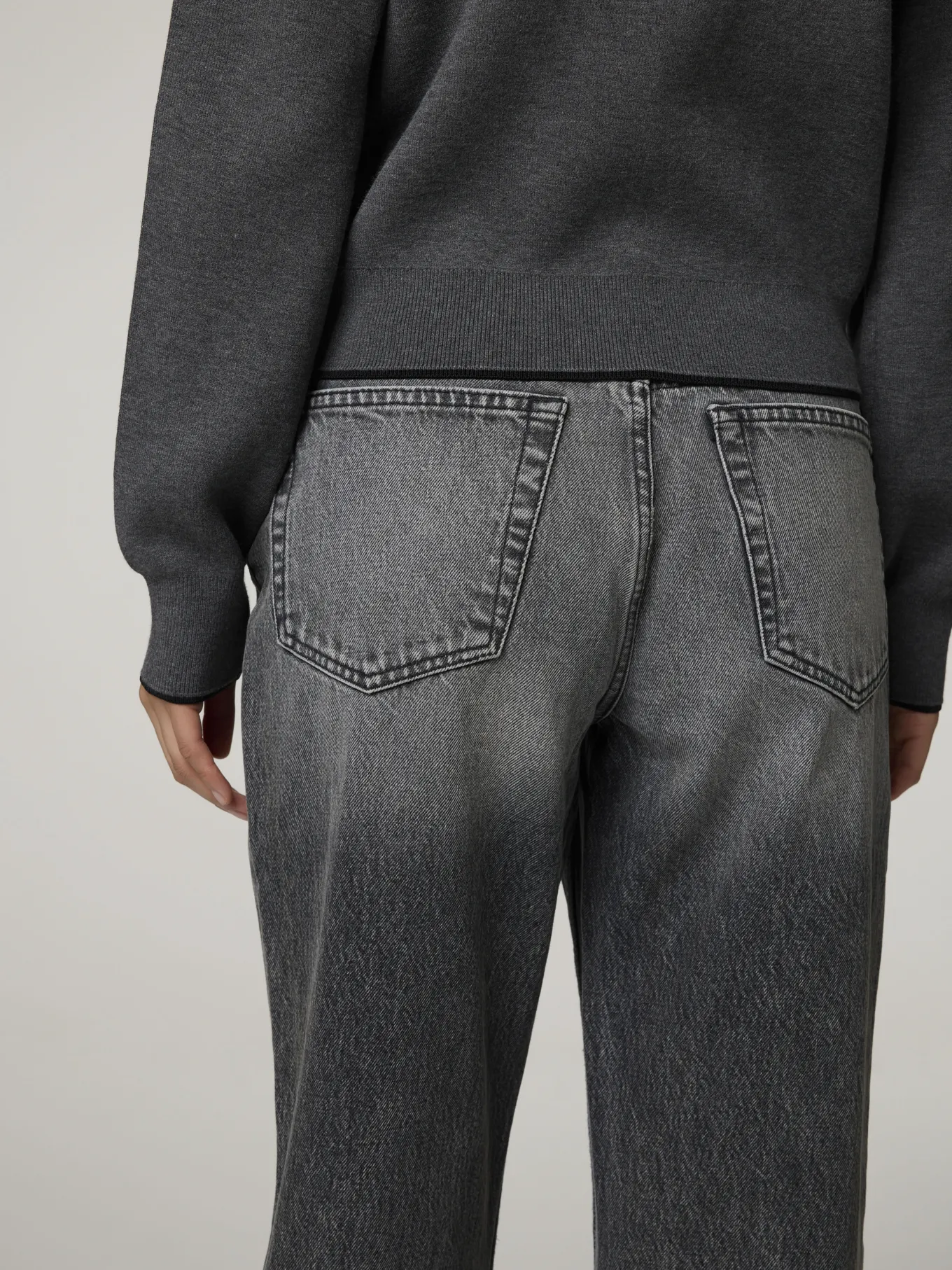 Jeans Easy Straight Crop Fit