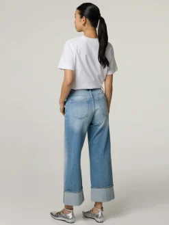 Jeans im Culotte-Stil