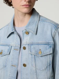 Jeans Jacke mit Baumwolle