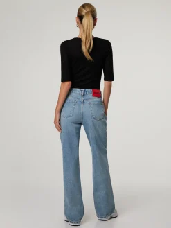 Jeans mit weitem Bein