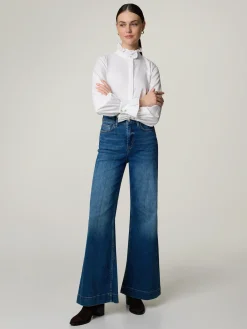 Jeans mit weitem Bein