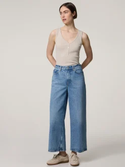 Jeans mit weitem Bein