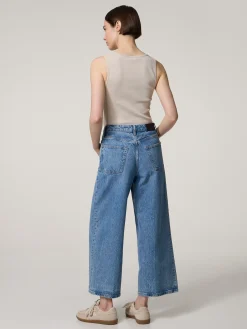 Jeans mit weitem Bein