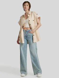 Jeans mit weitem Bein ALIA