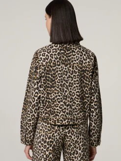 Jeansjacke im Leo-Look DJACK