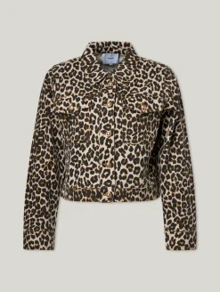 Jeansjacke im Leo-Look DJACK