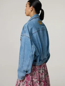 Jeansjacke im Oversized-Fit