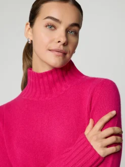 Kaschmirpullover mit Stehkragen