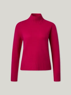 Kaschmirpullover mit Stehkragen