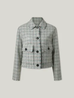 Kastenjacke mit Schurwolle