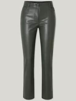 Kunstlederhose im Regular Fit