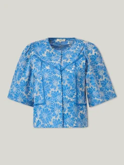 Kurzarmbluse aus Baumwolle LIAM