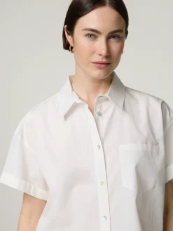 Kurzarmbluse aus Baumwolle