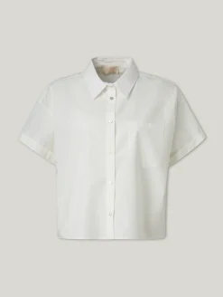 Kurzarmbluse aus Baumwolle