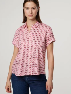 Kurzarmbluse aus Baumwolle