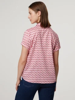 Kurzarmbluse aus Baumwolle