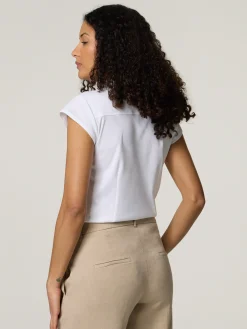 Kurzarmbluse aus Bio-Baumwolle