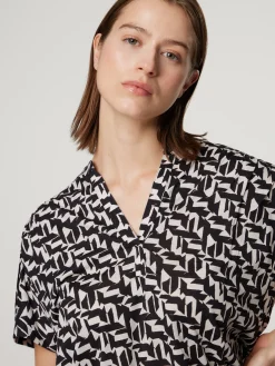 Kurzarmbluse aus Bio-Baumwolle