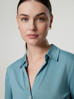 Kurzarmbluse aus Jersey