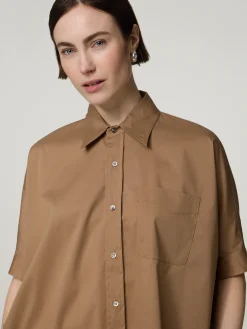 Kurzarmbluse im Oversized Fit