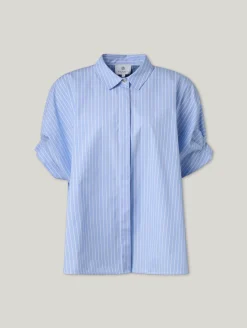 Kurzarmbluse im Oversized Fit