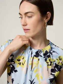 Kurzarmbluse mit Print