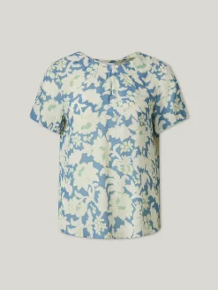 Kurzarmbluse mit Print