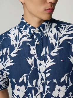 Kurzarmhemd aus Leinen