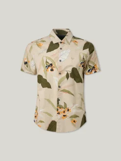 Kurzarmhemd mit floralem Print