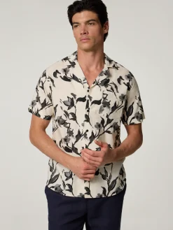 Kurzarmhemd mit Leinen SVEN