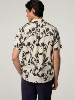 Kurzarmhemd mit Leinen SVEN