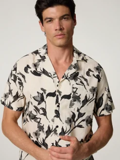 Kurzarmhemd mit Leinen SVEN