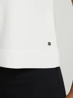 Kurzarmshirt aus Feinstrick