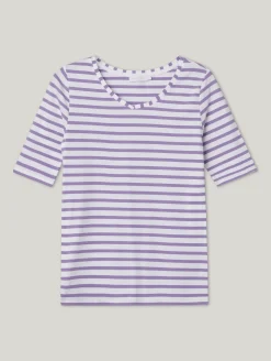 Kurzarmshirt mit Streifen