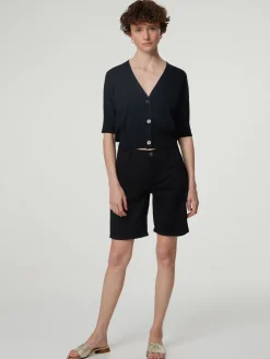 Kurzarm-Strickjacke MER