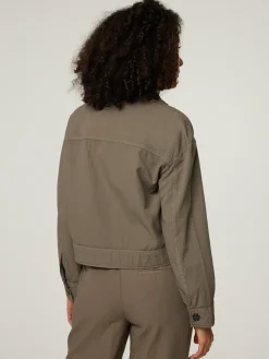 Kurze Jacke mit Baumwolle