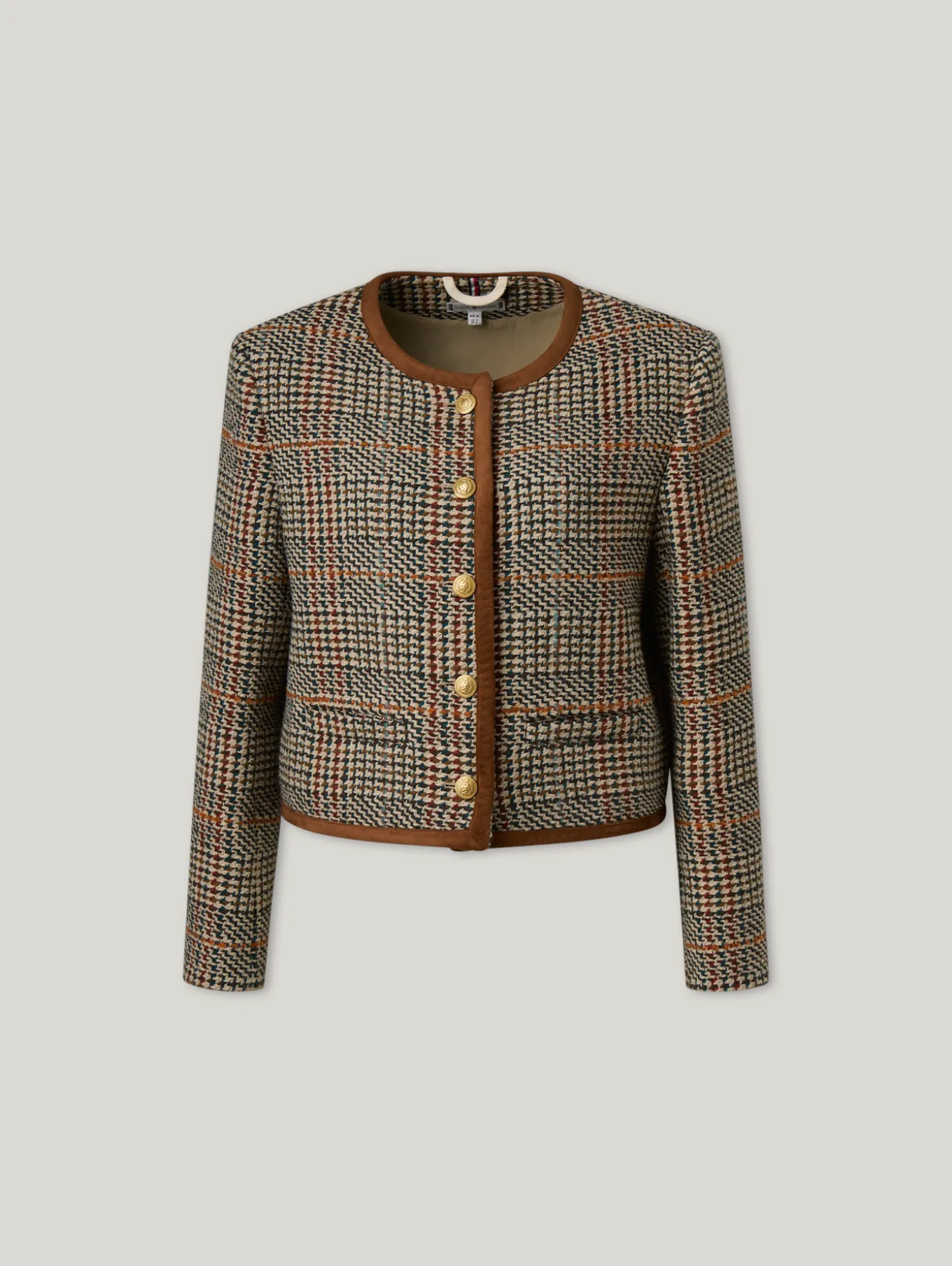 Kurze Jacke mit Hahntritt