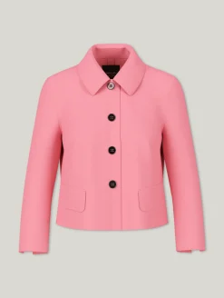 Kurze Jacke mit Kentkragen