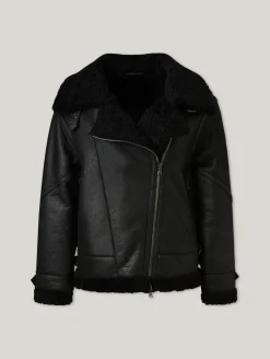 Lammfelljacke im Biker-Look PARIS