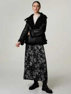 Lammfelljacke im Biker-Look PARIS