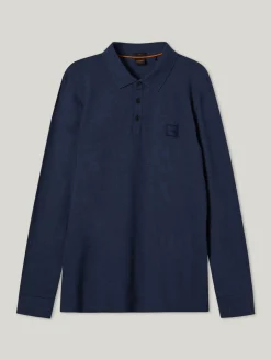 Langarm Poloshirt im Slim Fit