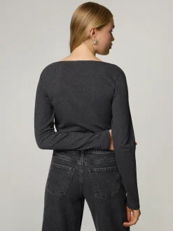 Langarmshirt aus Baumwolle