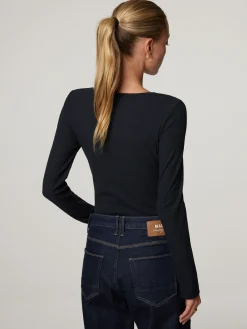 Langarmshirt aus Baumwolle