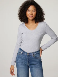 Langarmshirt aus Baumwolle