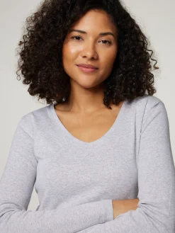 Langarmshirt aus Baumwolle