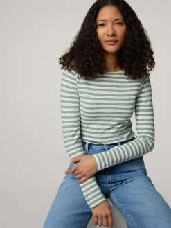 Langarmshirt aus Baumwolle